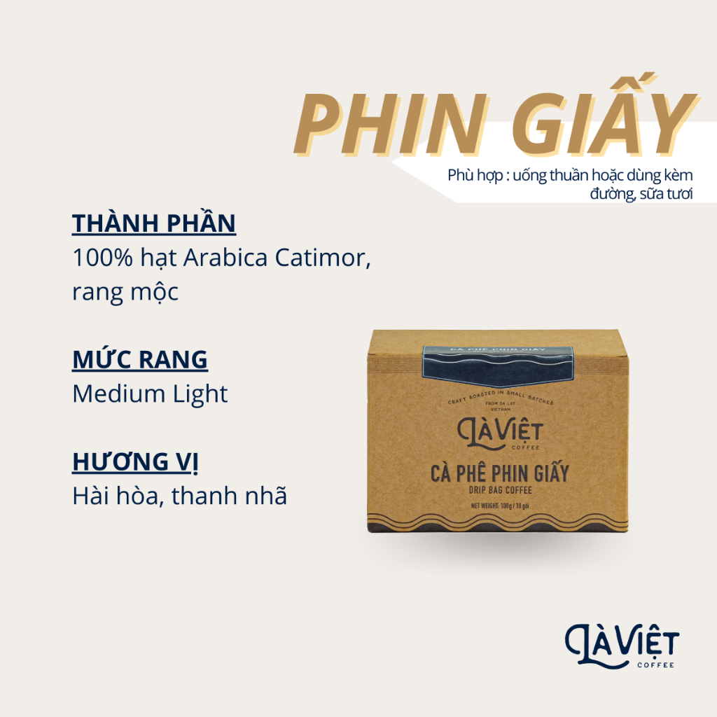 La Viet ca phe hop ca phe phin 10 goi